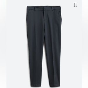 Navy Straight Trousers